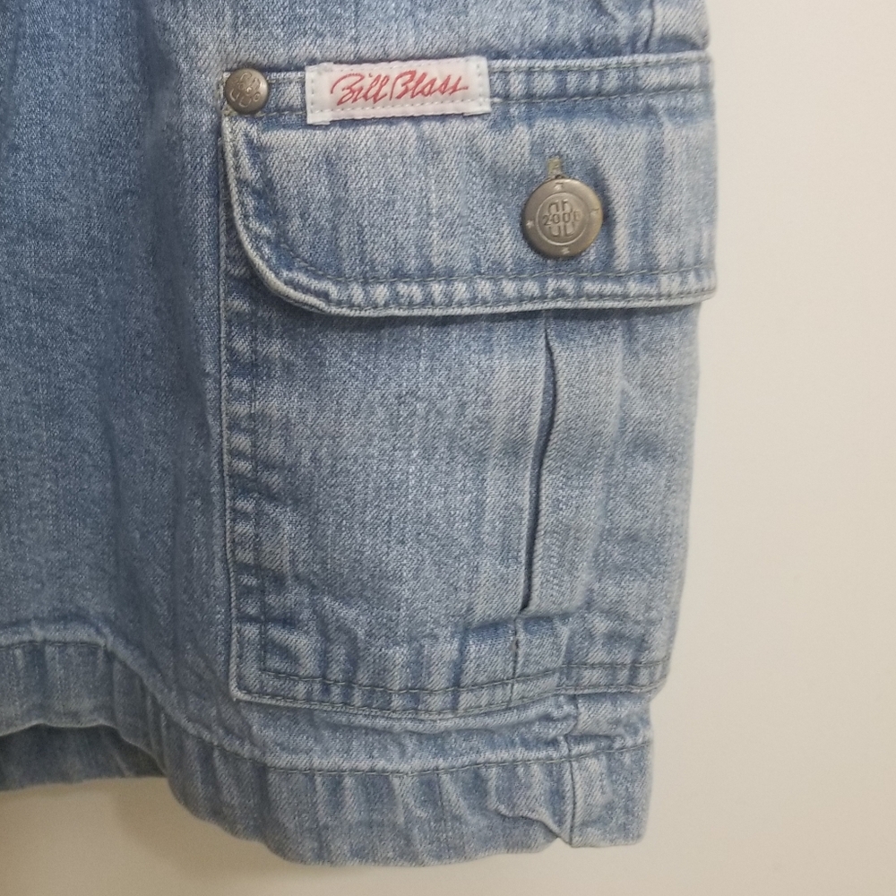 Bill Blass 2000 pleated shorts w unusual pockets - Picture 4 of 9